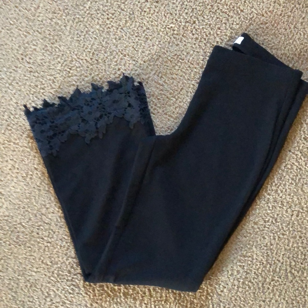Bailey 44 black stretch cropped flare Med